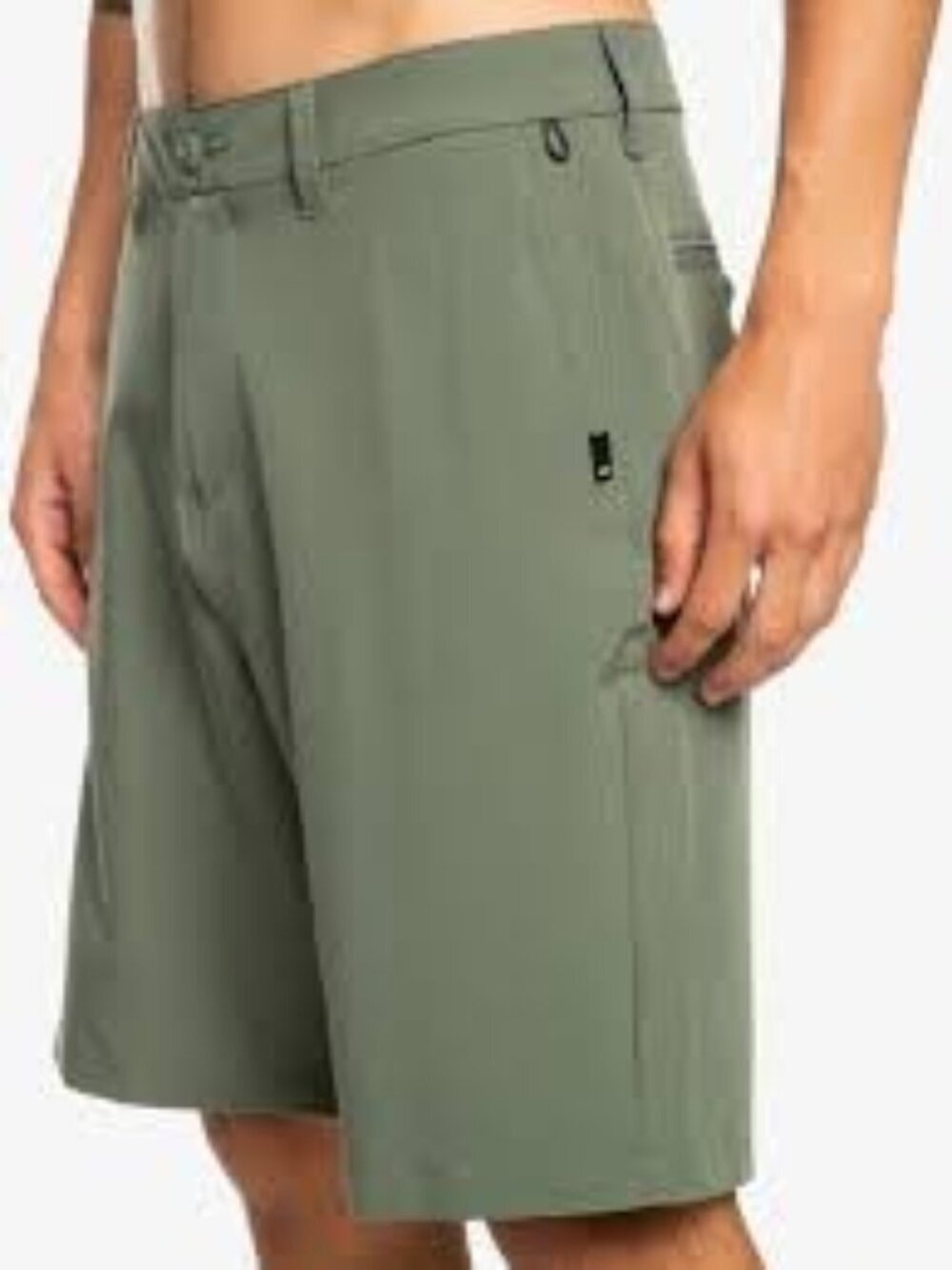Quiksilver Union Amphibian Olive Green Swim Boardshorts Men Size 34